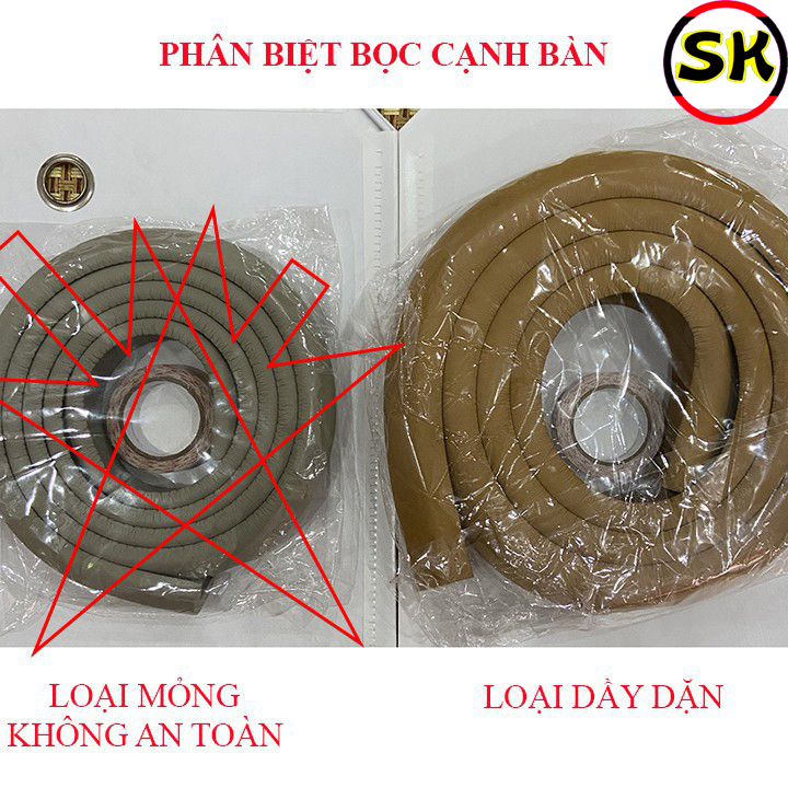 Bịt cạnh, góc bàn Silicon loại dày nhất