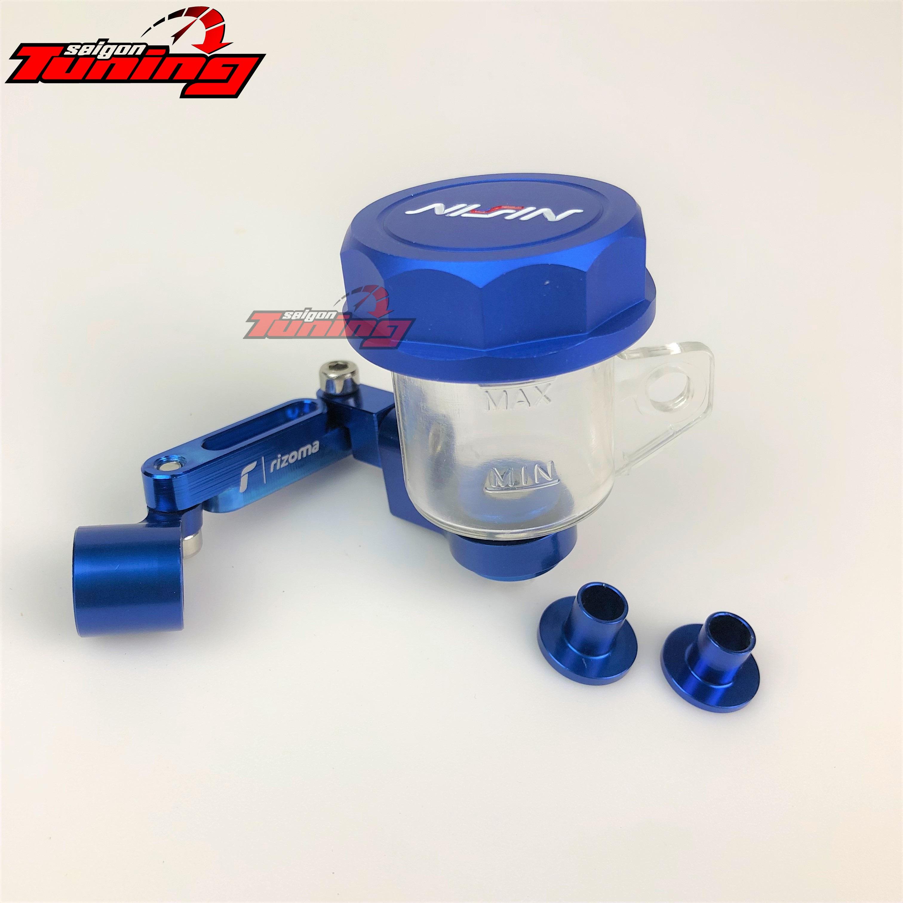 [HCM]Combo bình dầu + pass gắn - Màu xanh Blue  SaigonTuning