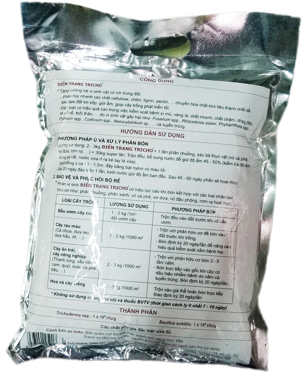 Phân bón vi sinh Trichoderma Điền Trang Gói 1 Kg