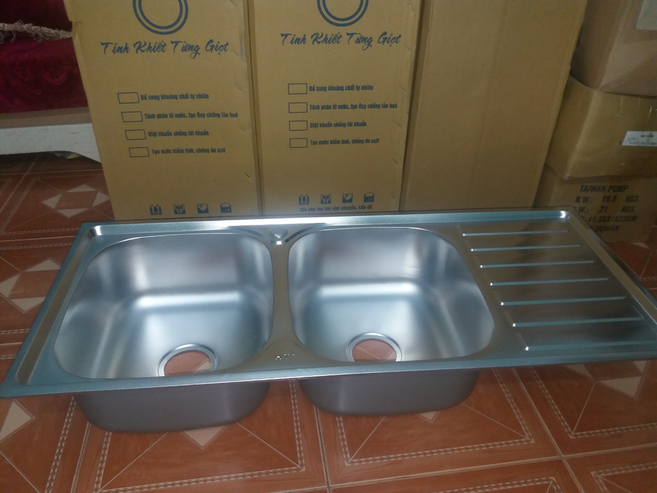 CHẬU RỬA CHÉN 2 HỘC 1 CÁNH 100×46×24 – GIẢI PHÁP TIỆN NGHI CHO GIAN BẾP HIỆN ĐẠI