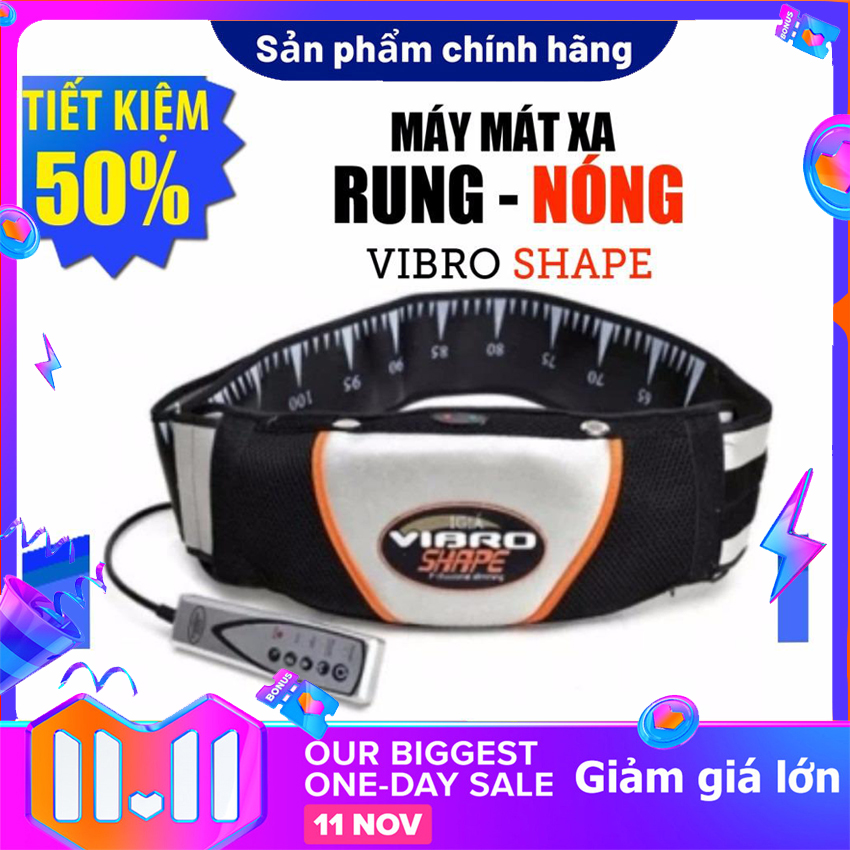 Đai rung nóng hồng ngoại giảm béo / massage hàn quốc, đai rung quấn nóng giảm béo mới vibro shape công nghệ masage hồng ngoại chất lượng cao.