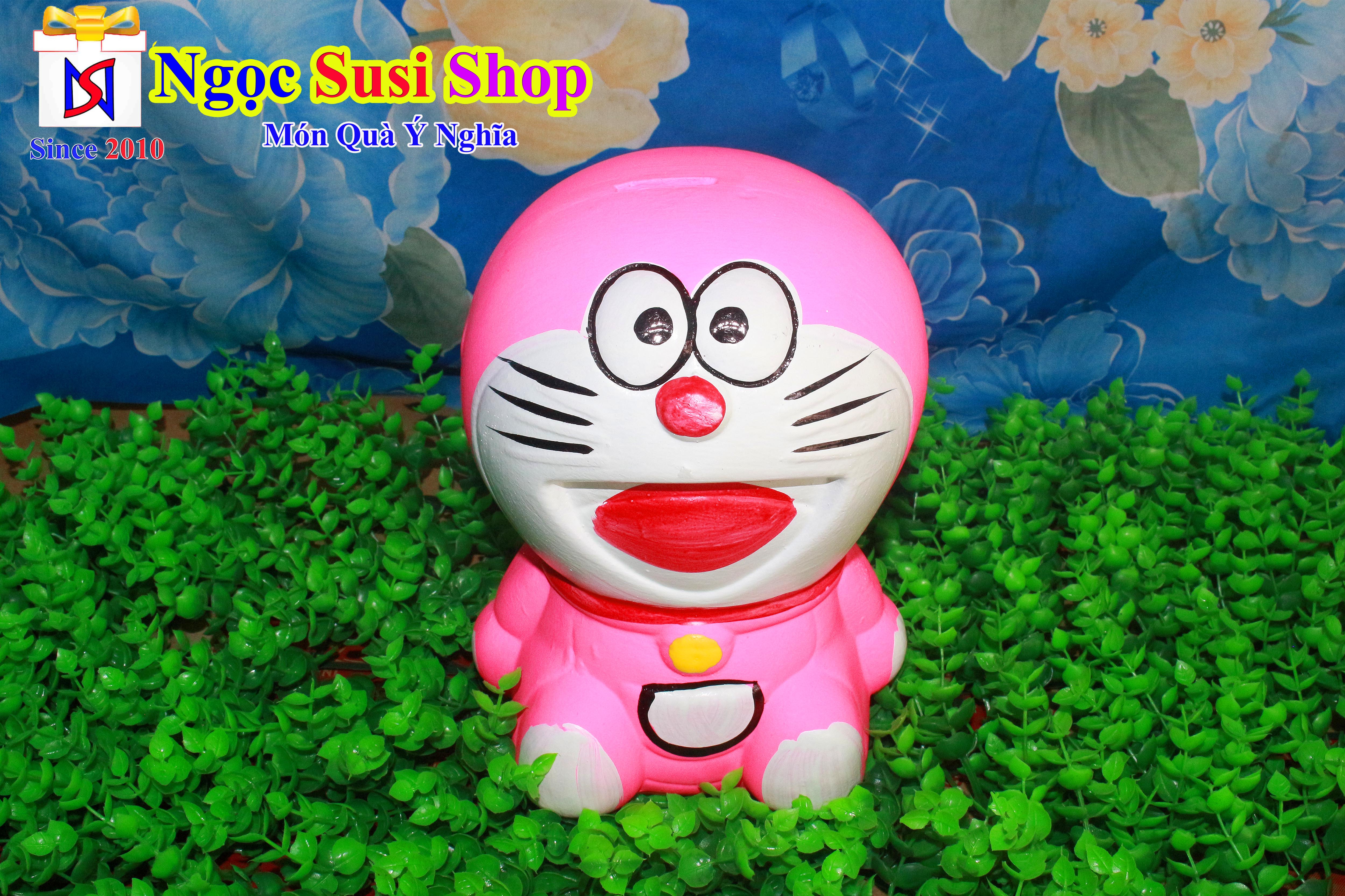 HEO ĐẤT TIẾT KIỆM DORAEMON DOREMON ĐÔRÊMON Size 21cm Siêu Cute [Giao Màu Ngẫu Nhiên]