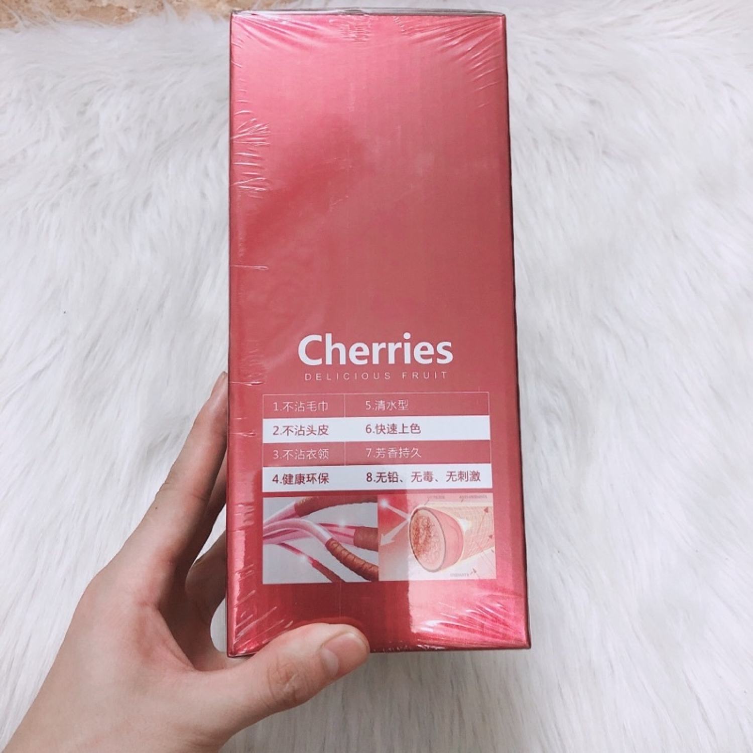 Nhuộm đen tóc cherries , thuốᴄ nhuộm đen phủ bạc cherroes 500mlx2