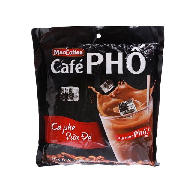 Cafe Phố sữa bịch (30 gói x 24g) Date 2025