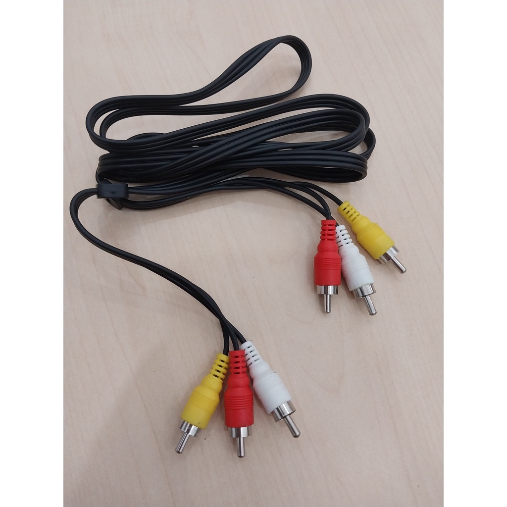 Dây Av 6 Đầu Chiều Dài 1.5M Màu Đen