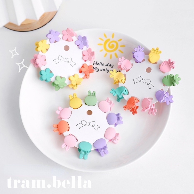 set 10 kẹp tóc mini phong cách hàn quốc