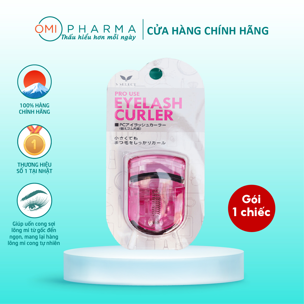 Dụng cụ kẹp lông mi s select pro use nhật bản