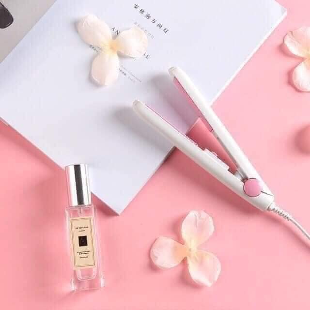 Máy duỗi tóc mini du lịch - Máy bấm tóc mini du lịch tặng hộp đựng cao cấp Máy là tóc