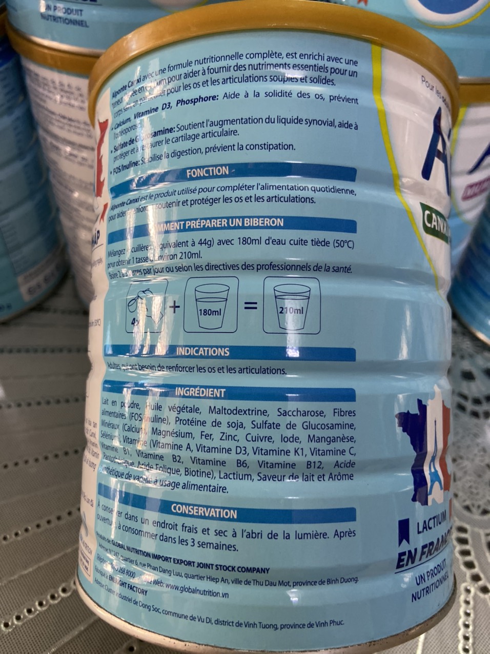 (Date mới) Sữa Alponte Canxi 800g