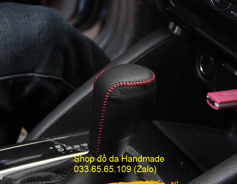 Bọc da cần số & phanh tay Mazda BT 50, BT50 số tự động
