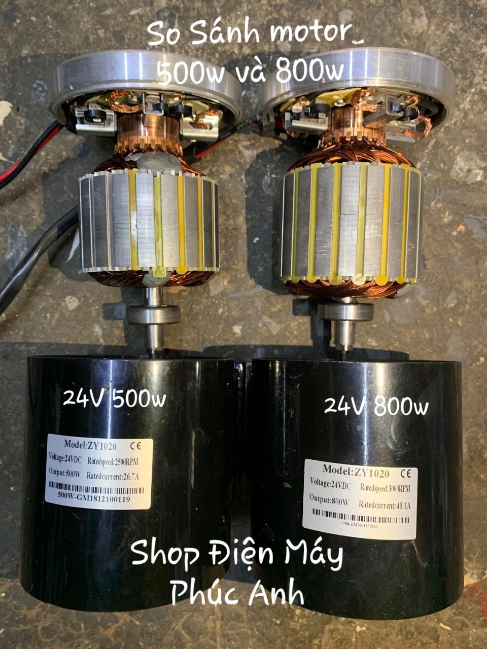 Motor DC 24v 800w không giảm tốc