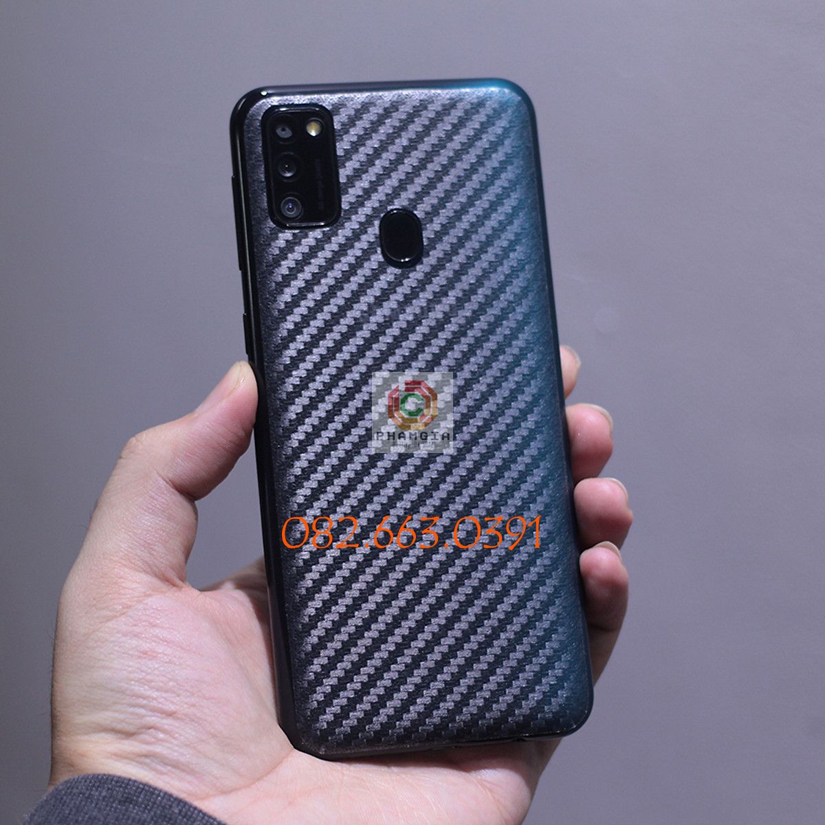 Miếng dán mặt lưng skin carbon Samsung Galaxy M30s
