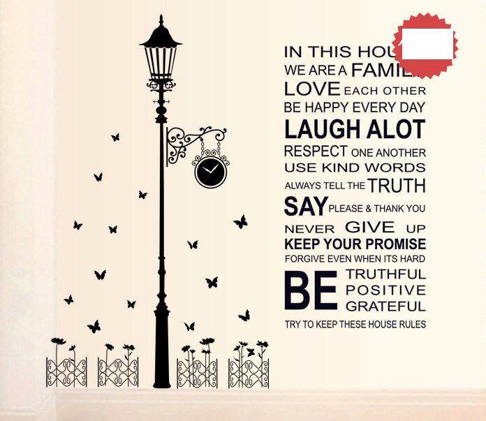 DECAL DÁN TƯỜNG BỒ CÔNG ANH ĐEN VÀ CÂY ĐÈN