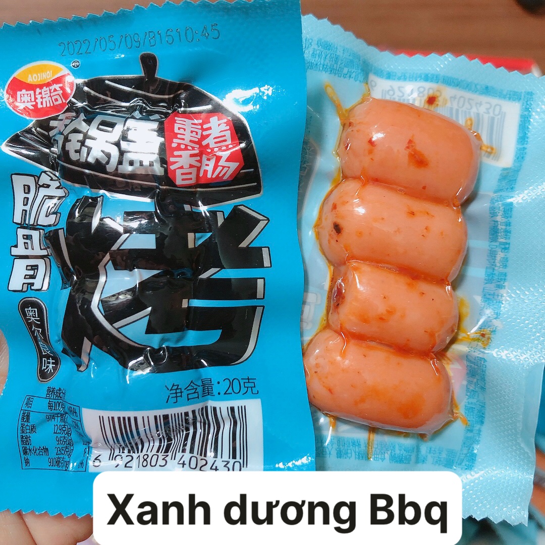 Combo 10 Xúc Xích Sụn Gà Cay Ăn Liền (gói 4 viên 20gr)