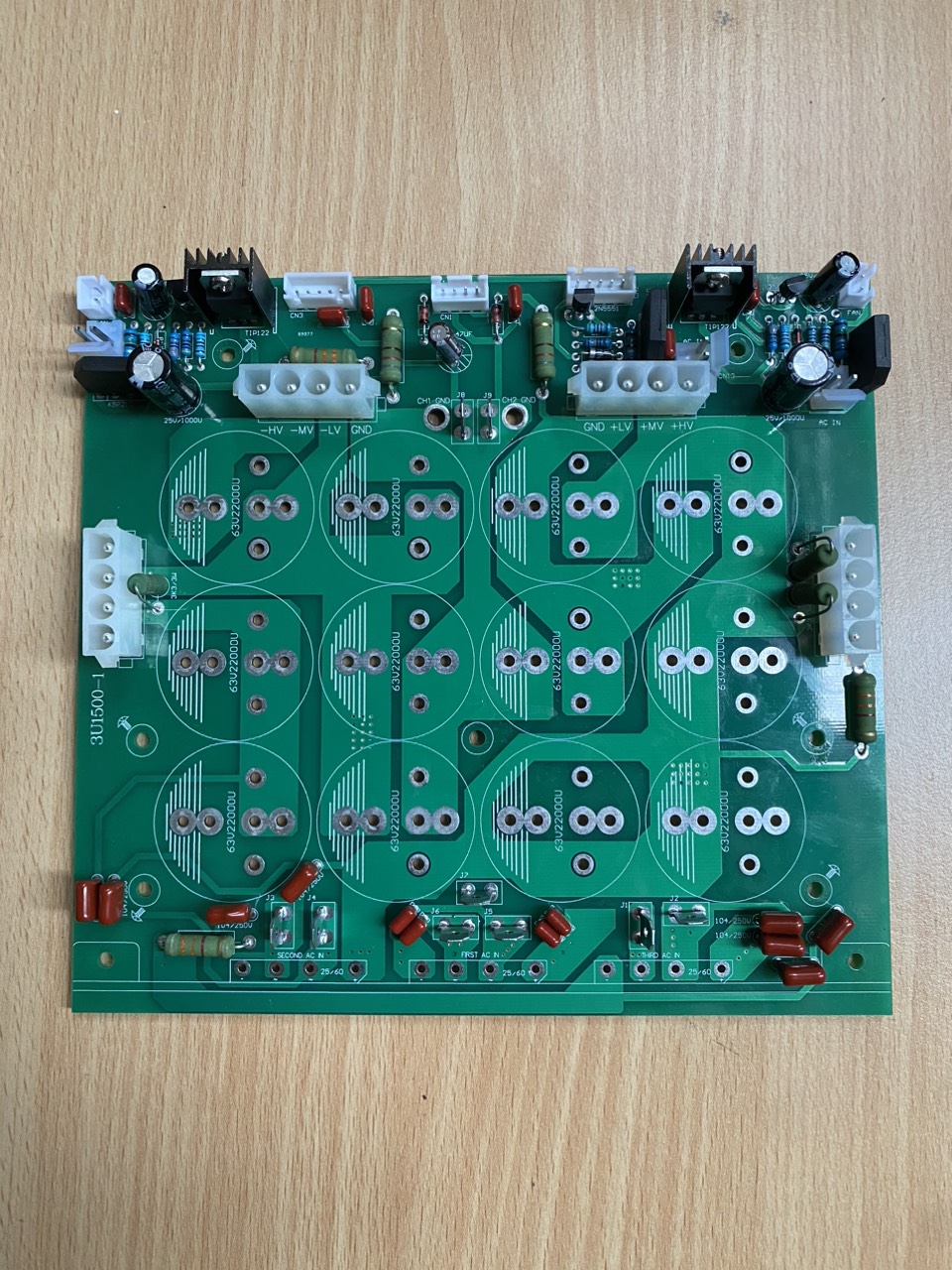Bo mạch nguồn đẩy CA18 CA20 12 tụ 3 cấp nguồn class H
