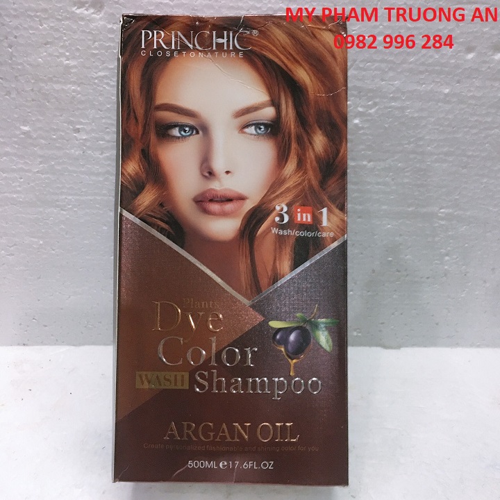Dầu Gội Nâu Tóc Phủ Bạc Princhic