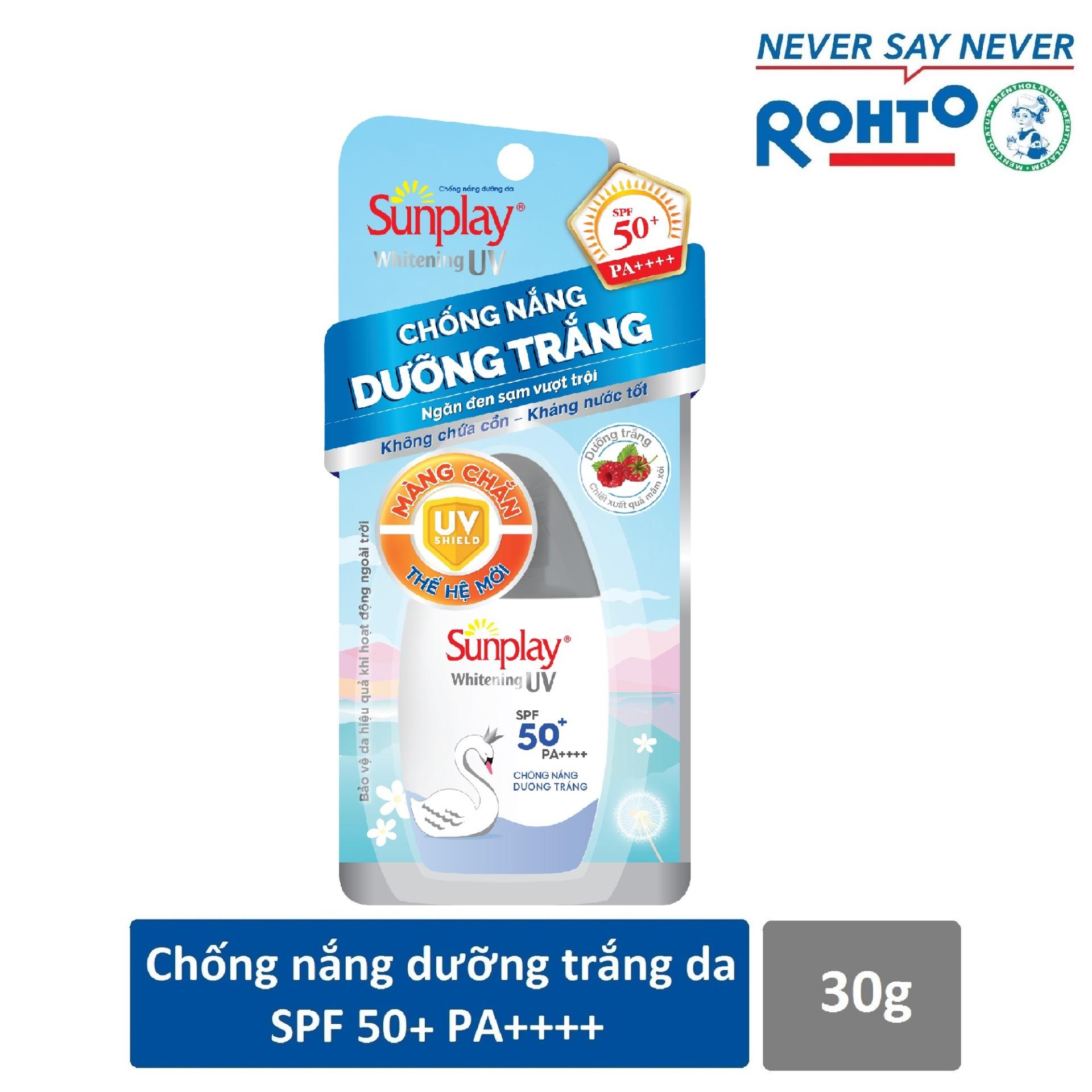 [HCM]Kem chống nắng dưỡng da trắng đẹp Sunplay Whitening UV SPF50+ PA++++ 30gr
