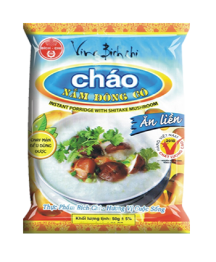 THÙNG CHÁO CHAY NẤM ĐÔNG CÔ 50 GÓI- 70GRAM