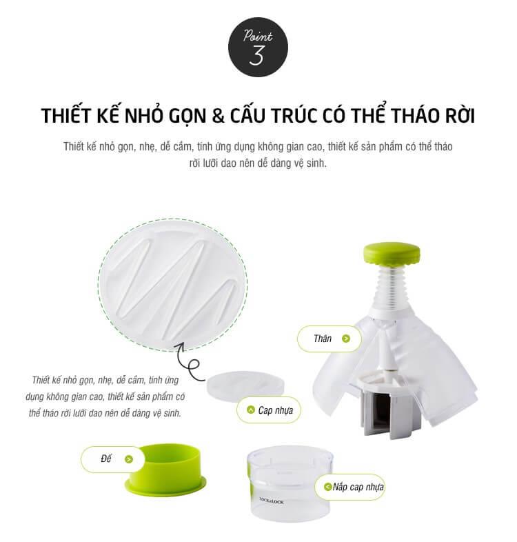 Dụng cụ băm hành và rau củ LockLock CKS301