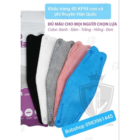 Khẩu Trang 4D mask KF94 Hàn Quốc ( Túi 10c)