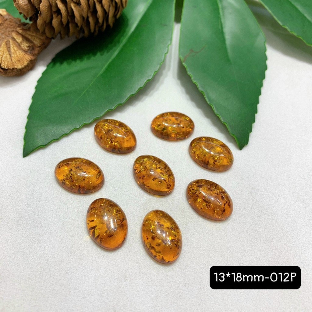 Mặt Đá Hổ Phách Bal-tic Hình Oval Đủ Size Vừa Cập Bến