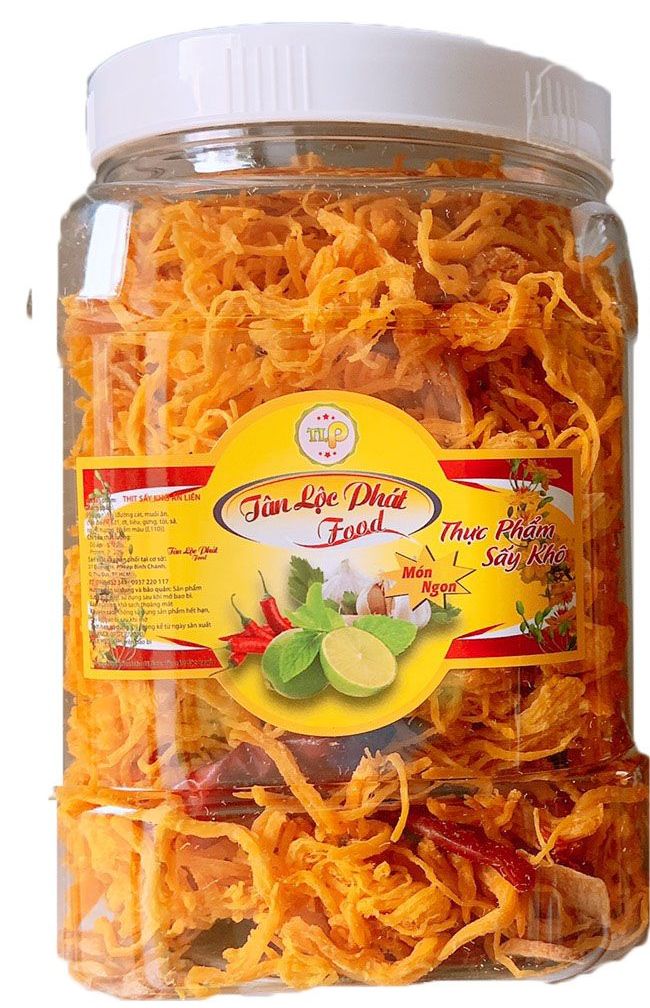 KHÔ GÀ BƠ TỎI TÂN LỘC PHÁT HŨ 500G