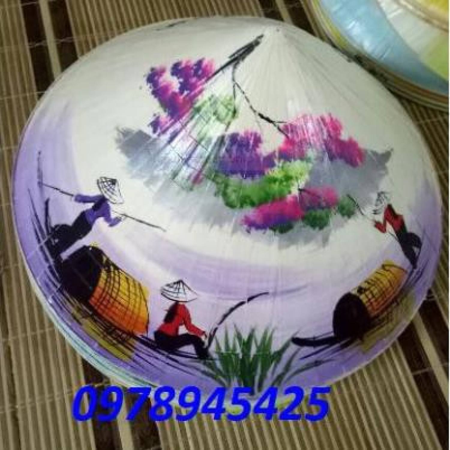 Tranh bến nước sông quê lh 0978945425