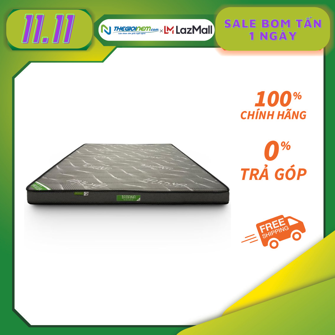 Nệm Cao Su Tổng Hợp Vải Gấm Lạnh Thẳng Tatana