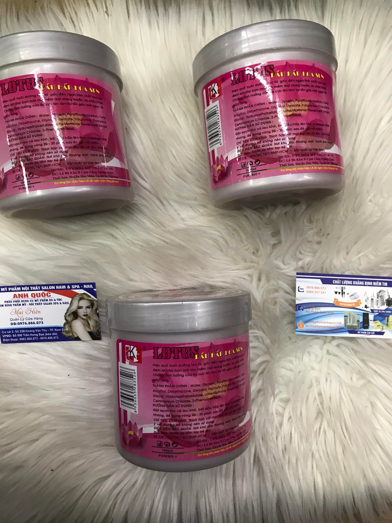 Dầu hấp dưỡng tóc Hoa Sen 500ml - 1000ml ( Lotus Repair Hair Treatment )