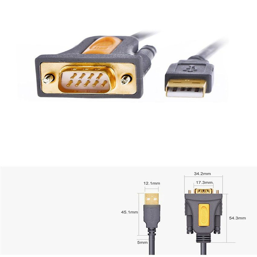 [HCM]Cáp USB to Com ( RS232 )Chính Hãng Ugreen CR107 Cao Cấp