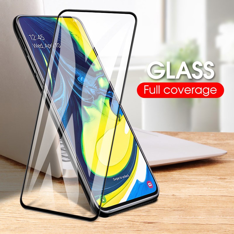 Cường lực full màn cho Samsung Galaxy A80 (Đen)