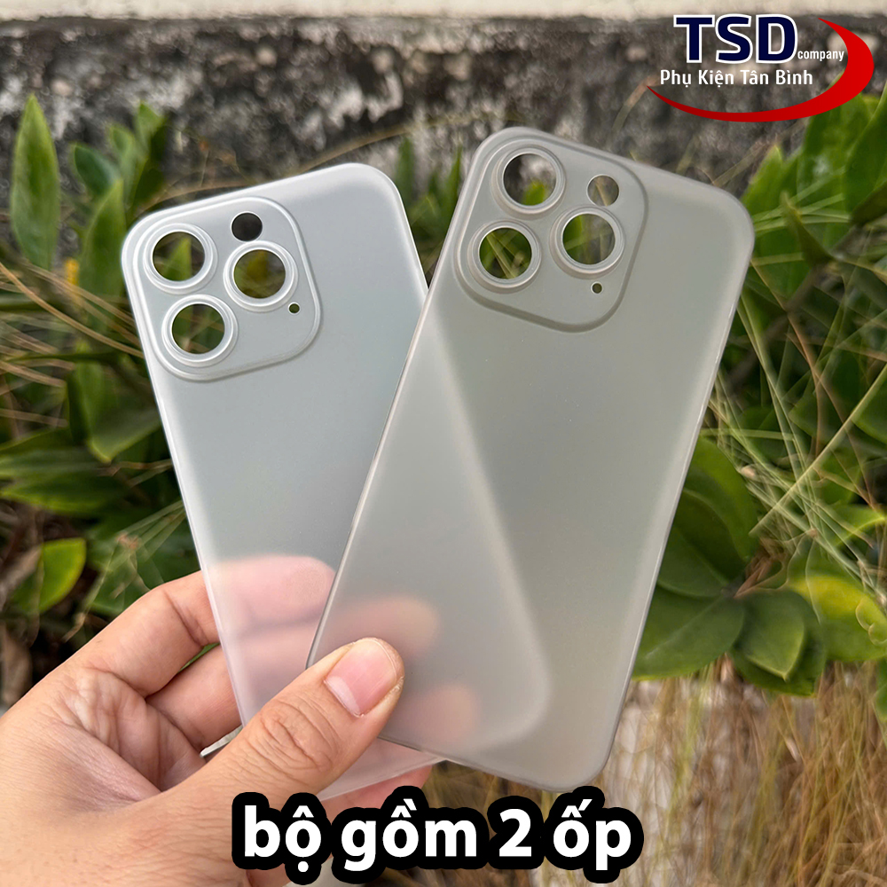 Combo of 2 Ultra-Thin Unibody Matte Clear Cases for iPhone 16 Pro Max