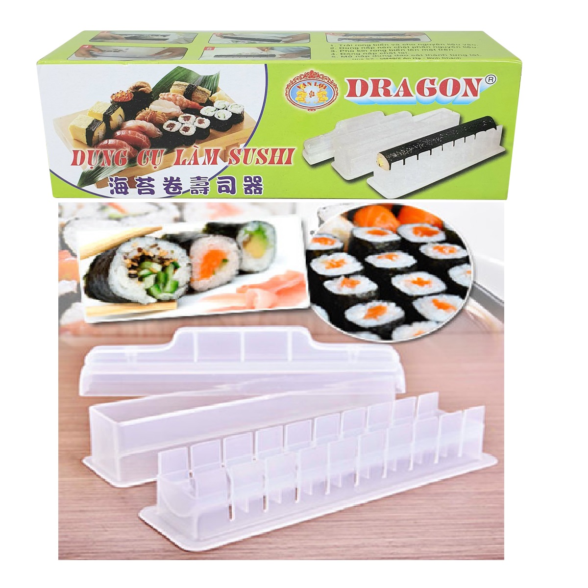 Dụng cụ làm sushi cơm cuộn tiện lợi