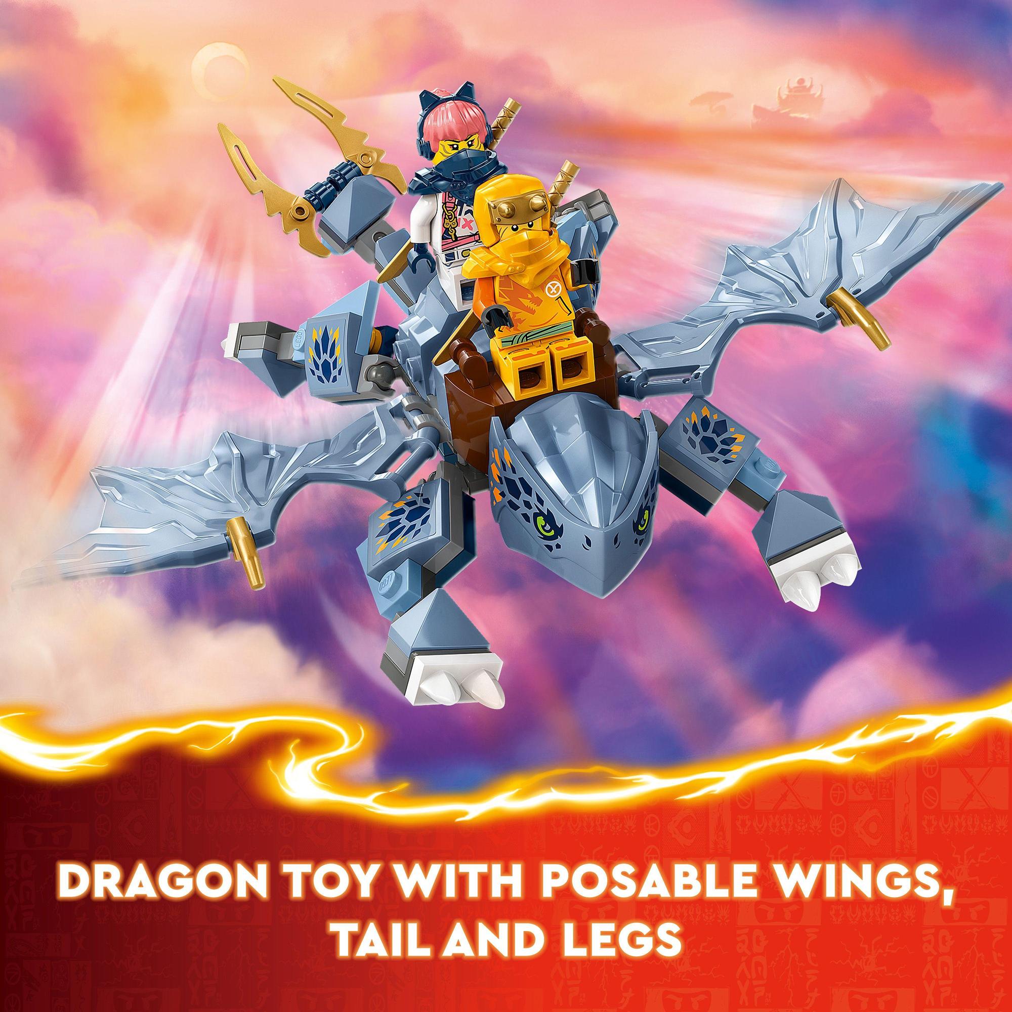 LEGO NINJAGO 71810 Đồ chơi lắp ráp Rồng con Riyu (132 chi tiết)