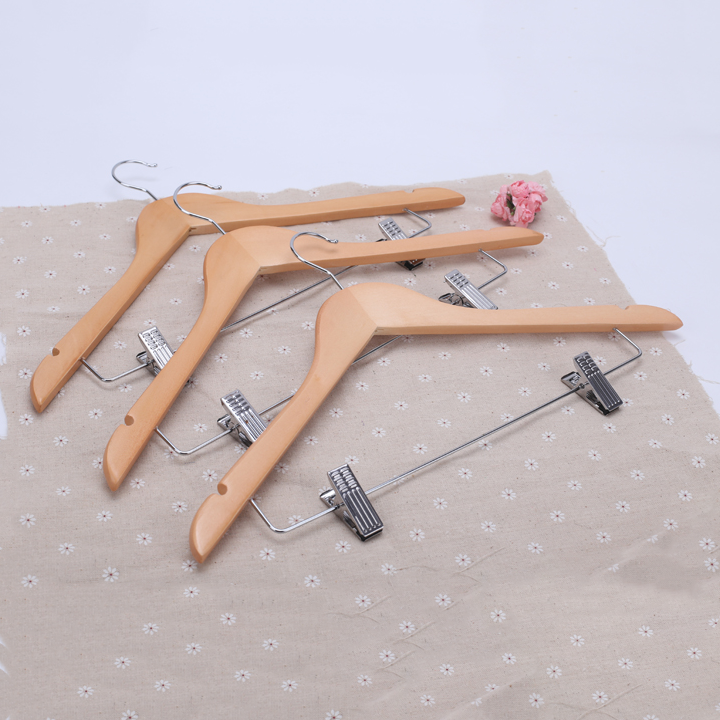 Móc Gỗ Kẹp Thanh Ngang inox 44.5cm ( Bộ 10 móc )