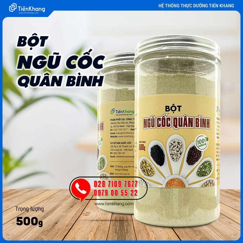 Bột Ngũ Cốc Quân Bình - Hũ (500gram)