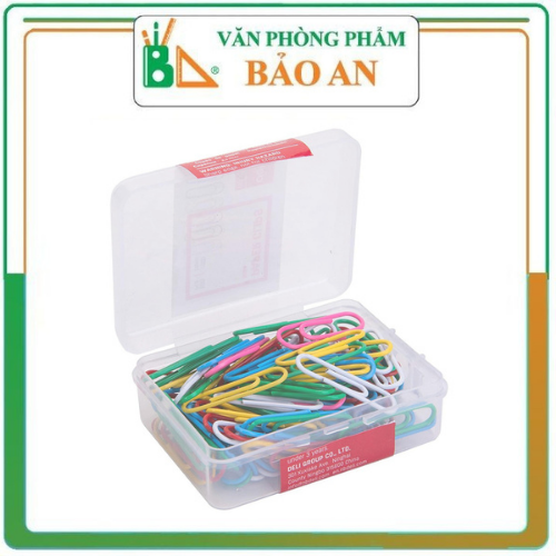 Hộp ghim cài màu Deli - Hộp ghim cài màu Gim cài tài liệu tiện lợi dễ sử dụngthuận lợi tròn việc phân loại tài liệu