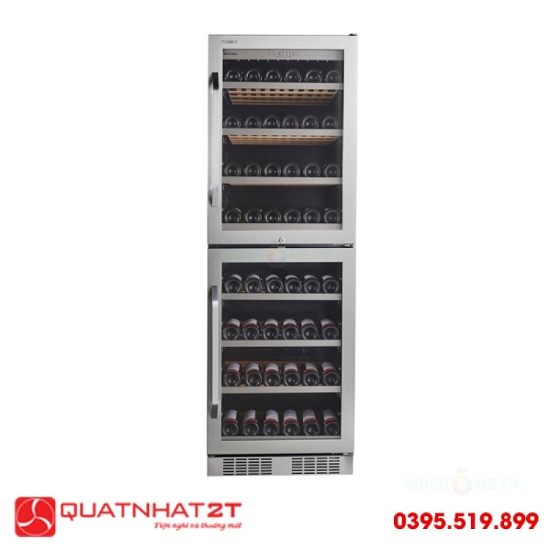 Tủ ướp rượu Kadeka KA165T, 151 Chai – Chính Hãng