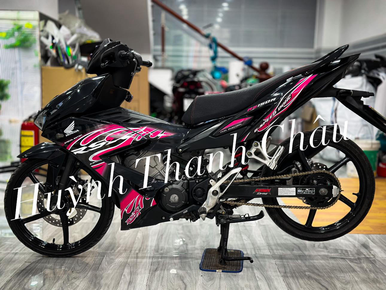Tem rời winner v2 - mẫu chữ rsx - tem lửa hồng nổi bật