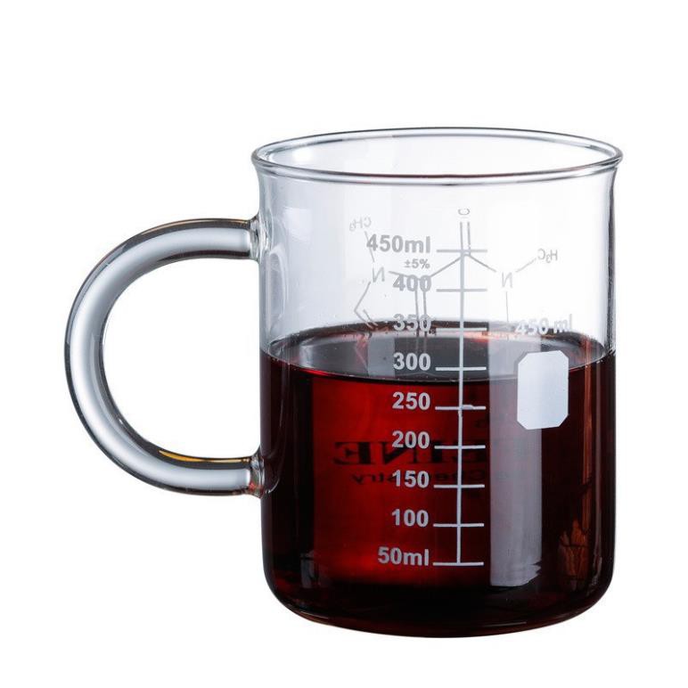 Ly thủy tinh có vạch chia định lượng 450ml