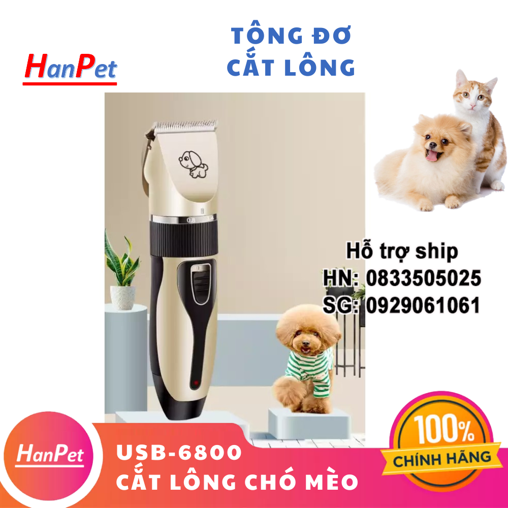 Tông đơ cắt lông chó mèo usb 6800