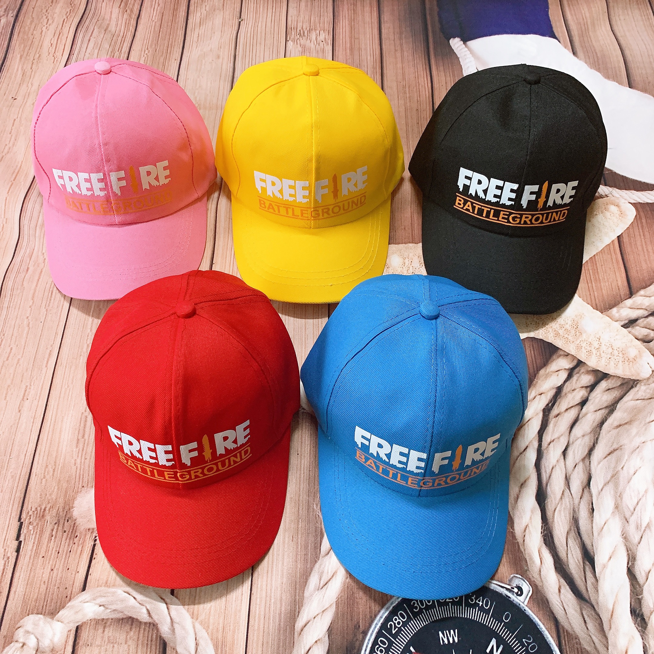 [FREE FIRE] Mũ In  hình LOGO FF chất liệu Kaki SIÊU CHẤT