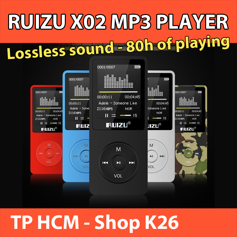 RUIZU X02 Ultrathin 4GB MP3 Player