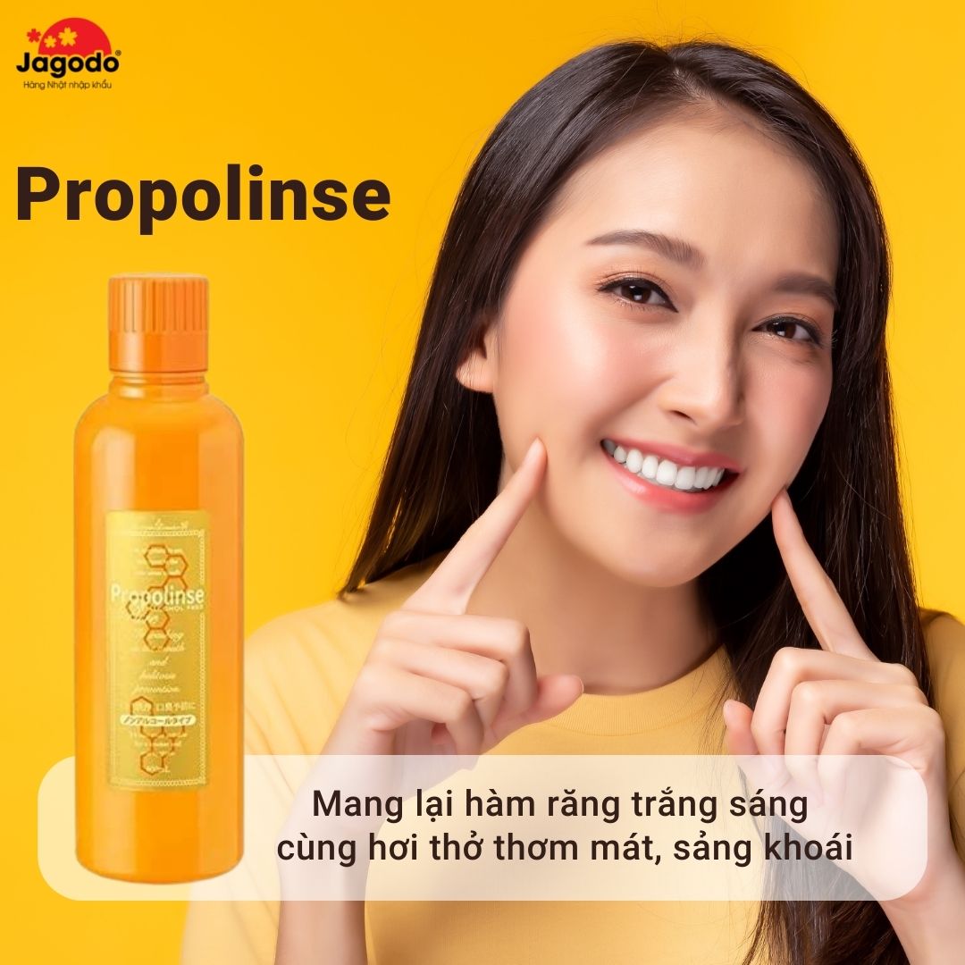Nước súc miệng Propolinse Nhật Bản chai vàng (600ml/chai)