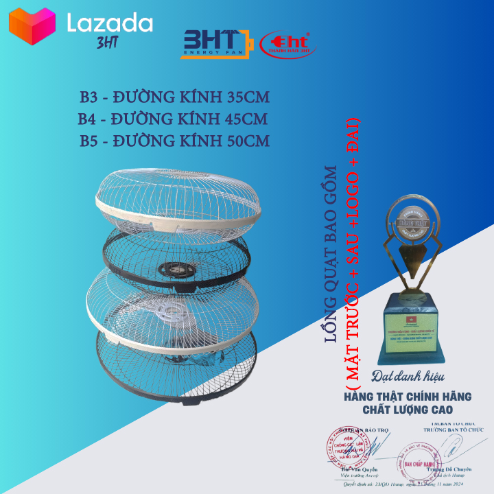 10 Bộ lồng quạt 30cm và 40cm.