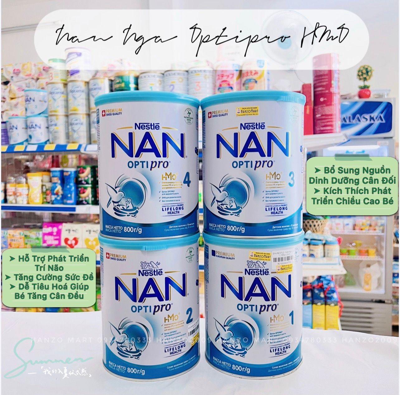 Sữa nan nga 800gr đủ số 1,2,3,4 mẫu mới date mới
