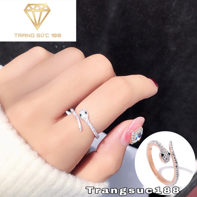 [HCM]Nhẫn titan ko đen rắn đính đá NT080 sản phẩm có thiết kế sang trọng quý phái hợp thời trang dễ dàng kết hợp với nhiều trang phục khác nhau