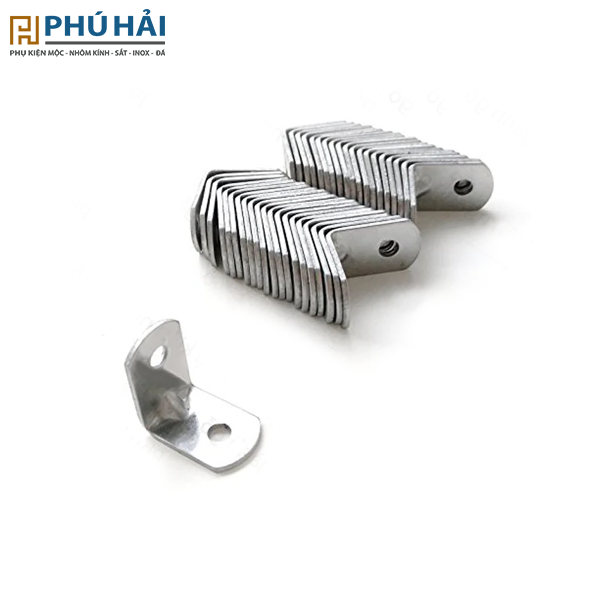 Bát ke sắt vuông màu trắng 2 lỗ 16X16mm (100cai/bich)