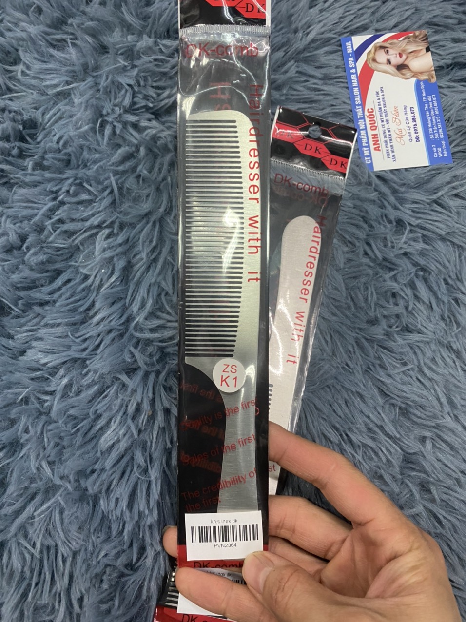 lược cắt tóc inox K1