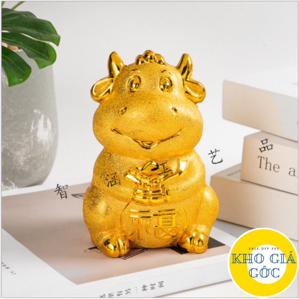 Trâu vàng đút tiền tiết kiệm